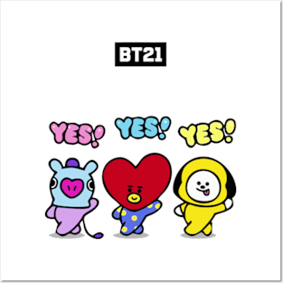 bt21 bts exclusive design 27 Posters and Art